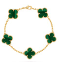 VAN CLEEF VERDE CON DORADO  (INCLUYE: BOLSA, CERTIFICADO, ESTUCHE, BOLSA)