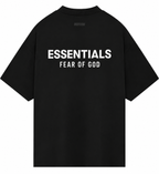 PLAYERA ESSENTIAL S25 “NEGRO” (RECOMENDABLE PEDIR UNA TALLA MENOS “VIENEN AMPLIAS”)