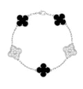 VAN CLEEF PLATA CON NEGRO  (INCLUYE: BOLSA, CERTIFICADO, ESTUCHE, BOLSA)