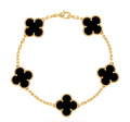 VAN CLEEF NEGRO CON DORADO  (INCLUYE: BOLSA, CERTIFICADO, ESTUCHE, BOLSA)