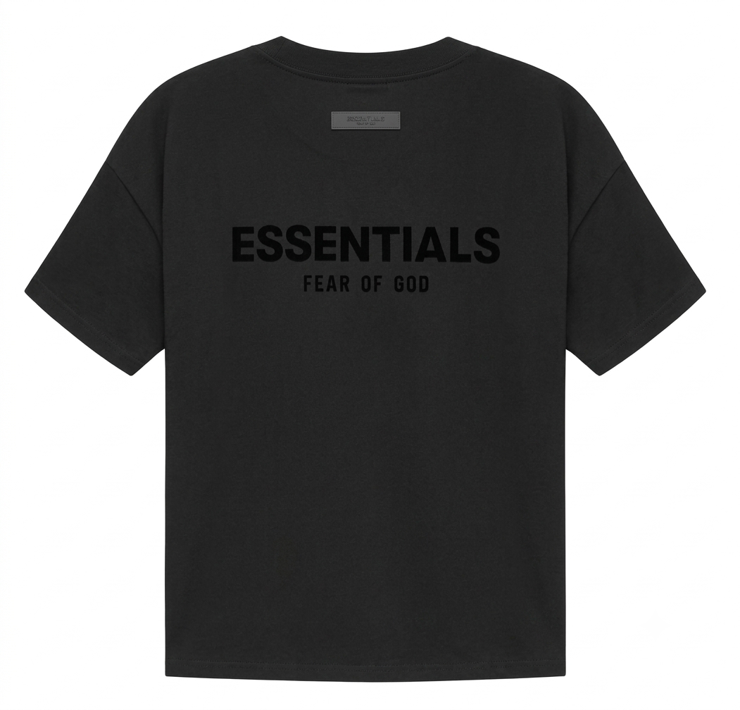PLAYERA ESSENTIAL S22 “NEGRO” (RECOMENDABLE PEDIR UNA TALLA MENOS “VIENEN AMPLIAS”)