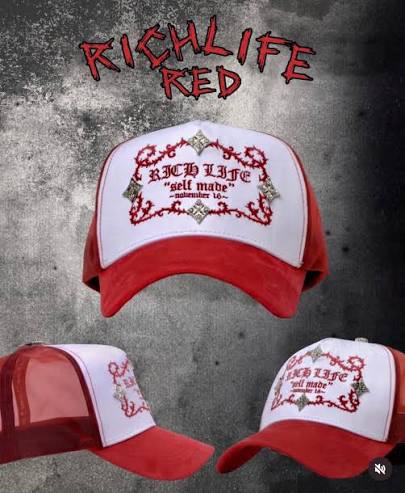 BARBAS HATS “RICH LIFE RED”