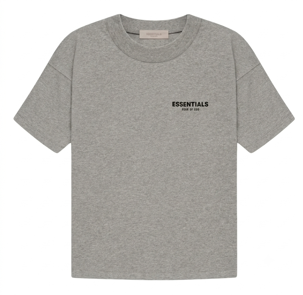 PLAYERA ESSENTIAL S22 “DARK OATMEAL” (RECOMENDABLE PEDIR UNA TALLA MENOS “VIENEN AMPLIAS”)